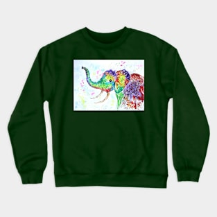 Colourful Elephant Crewneck Sweatshirt